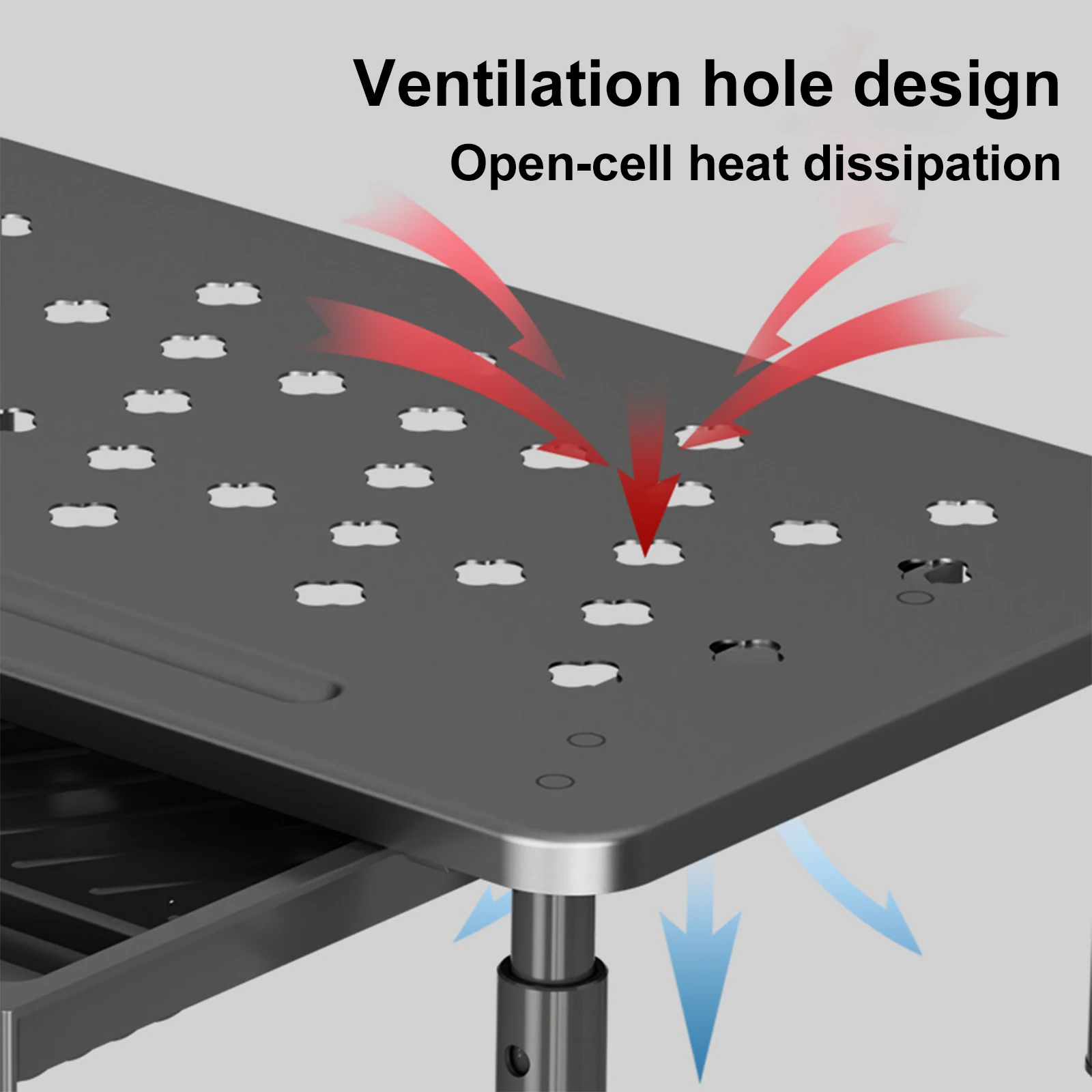 

Computer Monitor Stand for Desk Adjustable Monitor Riser Desk Organizer (White)