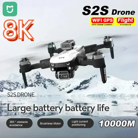Mijia S2S 8K 드론 5G GPS 전문 HD 항공 사진 듀얼 카메라 전 방향 장애물 브러시리스 회피 Quadrotor