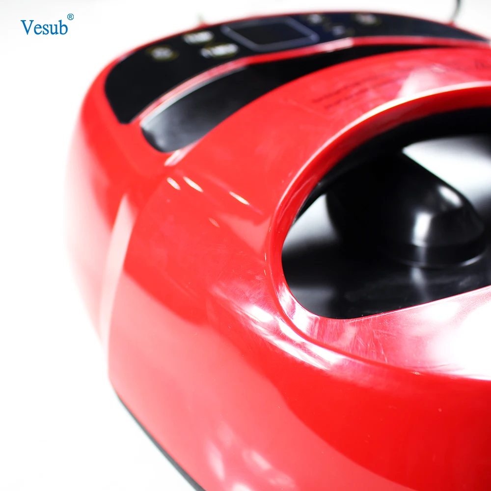 ماكينة طباعة تي شيرت صغيرة من ييوو فيسوب، ماكينة ضغط حراري محمولة سهلة الضغط 9 بوصة * 9 بوصة ماكينة ضغط حراري