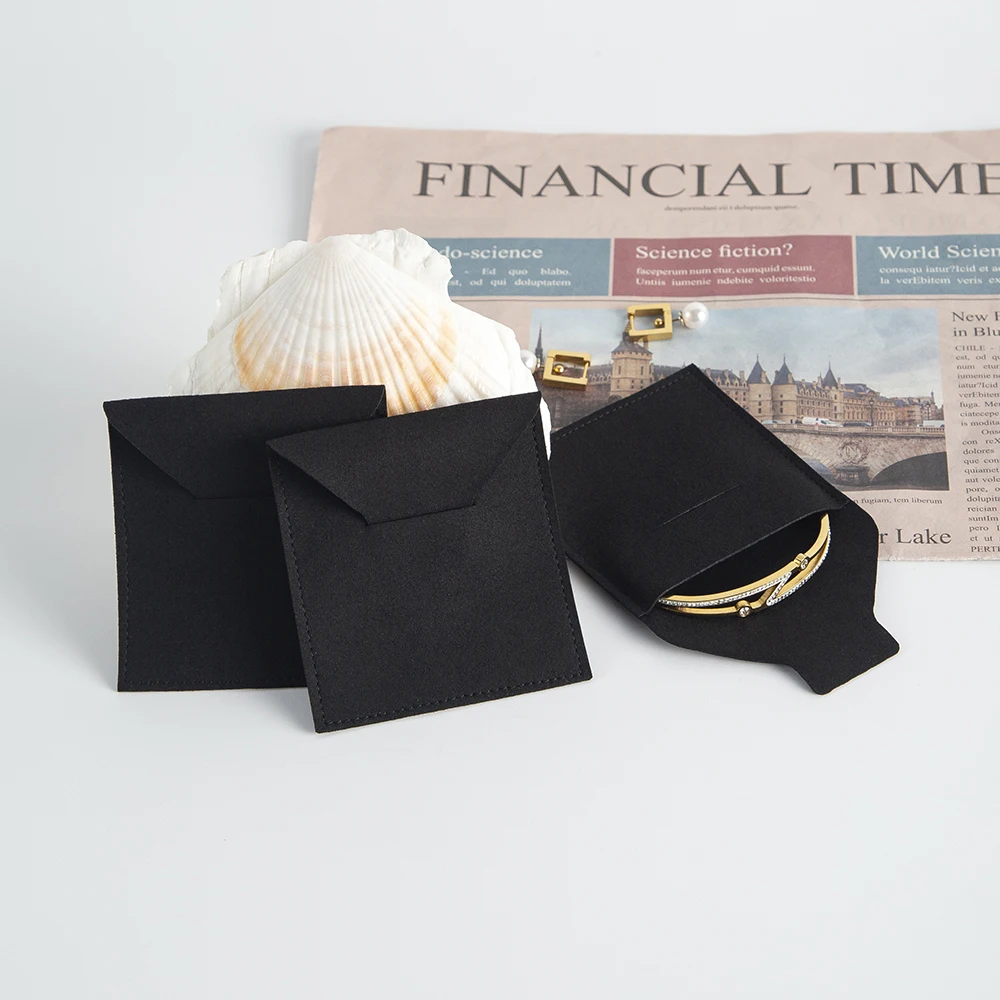 10Pcs Microfiber Envelope Bags for Necklaces Earrings and  Small Items Perfect for Boutique Gifts and Personal Daily Storage Use