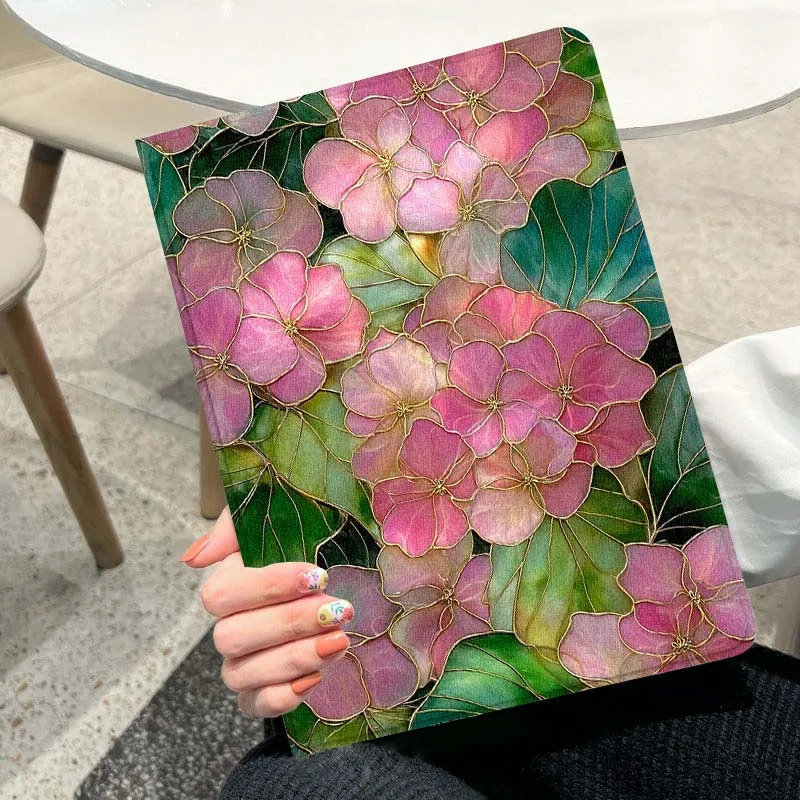

Floral Art Design For iPad Pro Mini Air 1 2 3 4 5 6 7 7th 10th Gen 9.7 10.2 11 10.9 7.9 13 12.9 10.5 Inch Tablet Case