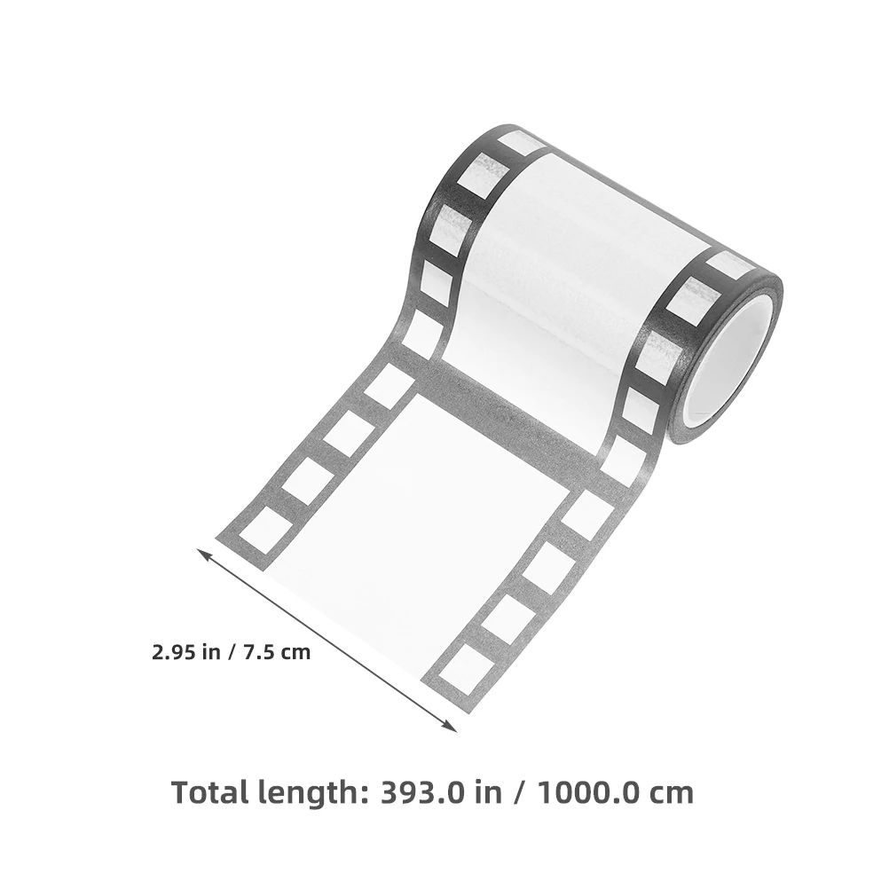 2 لفات من شريط الأفلام الواسع يمكنك صنعه بنفسك شريط زخرفي لتزيين قصاصات المجلات واللوازم المكتبية لفيلم الليل