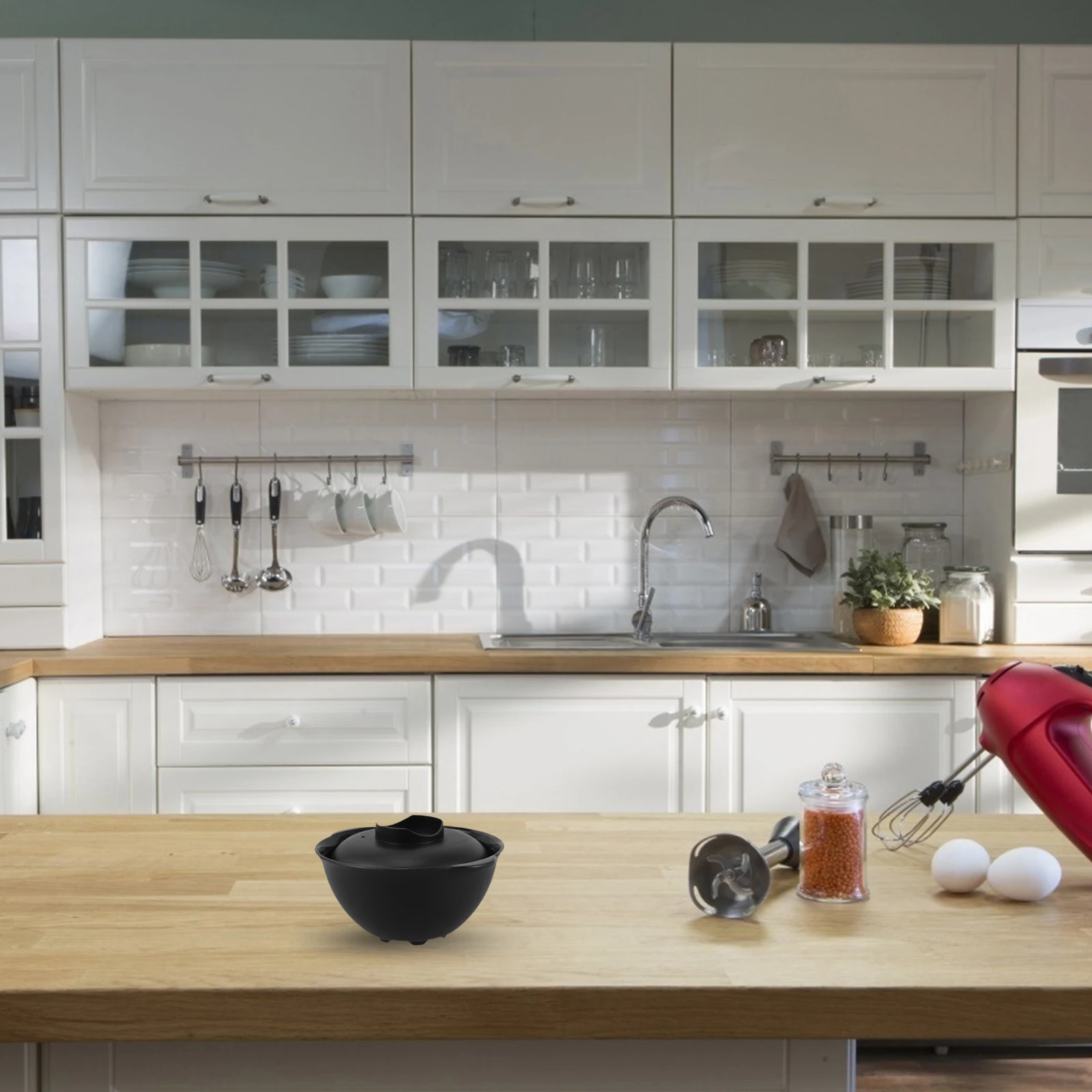 

Microwavable Ramen Bowl Large Capacity Double Handle Lid Included Instant Rice Pasta Porridge Cooking Bowl