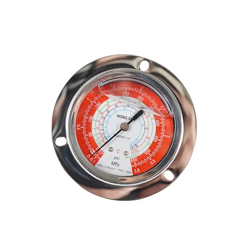 HS-OG-3.8H Oil Charging Pressure Gauge Ice Cabinet Air Conditioning Refrigeration Equipment Pressure Gauge Valve