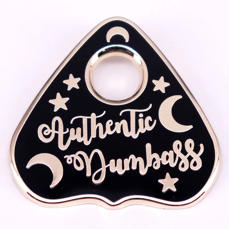 Heart Ouija Planchette Hard Enamel Pin Witch Divination Badge Brooch