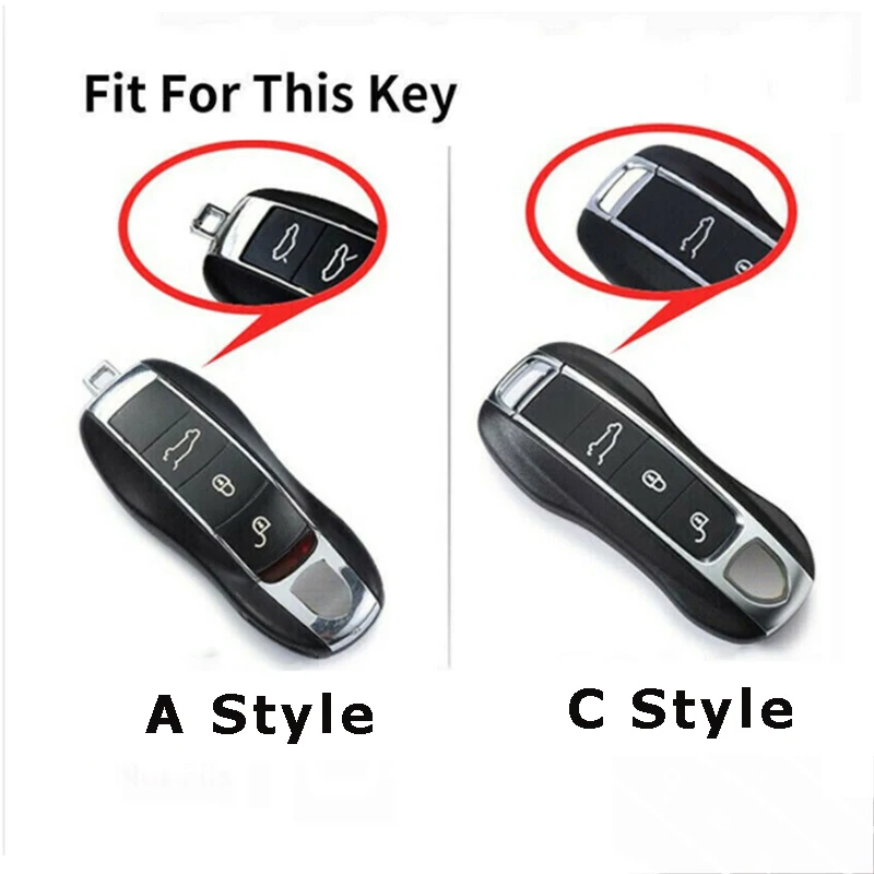 Funda para llave inteligente de coche, carcasa para Porsche Panamera Spyder Carrera Macan Cayman Cayenne 911 970 981 991, accesorios para automóviles sin llave