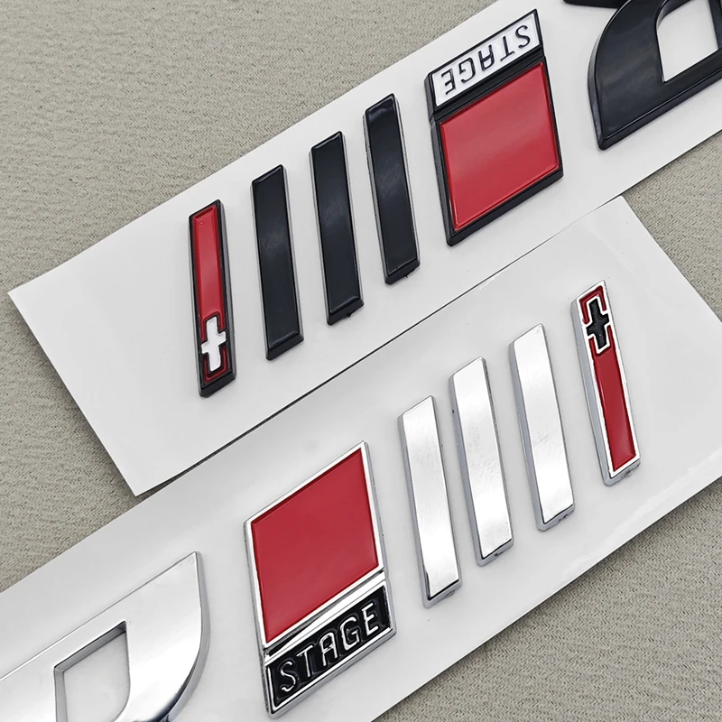 ثلاثية الأبعاد ABS تصفيف السيارة APR المرحلة III شعار السيارات الذيل الجانب ملصق شارة الشارات ل Volkswagen CC جولف 6 7 أودي A4 A6 A8 اكسسوارات