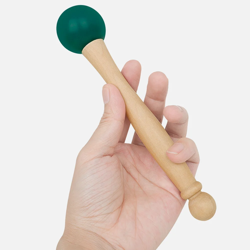 

1Set Wooden Singing Bowl Mallet with Elastic Rubber Ring Portable for Various Sizes Crystal Bowls Meditation Accessory