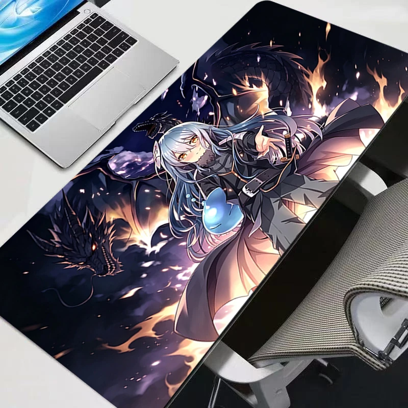Large Mouse Pad Gamer Home Computer HD Mousepad Cool Gaming Keyboard Pad That Time I Got Reincarnated as a Slime Anime Mouse Pad