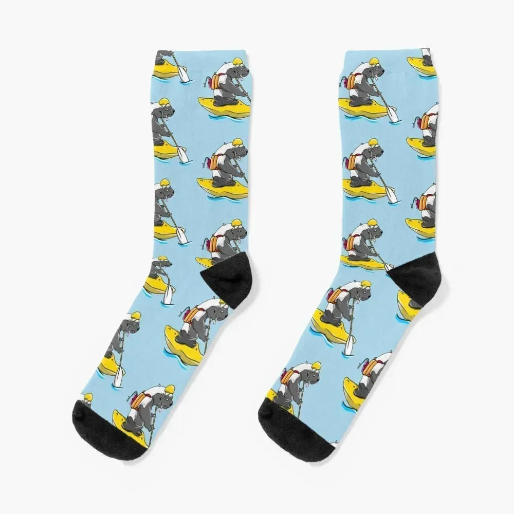 

Honey badger kayaking Socks kawaii Rugby anti-slip Men's Socks Luxury Women's