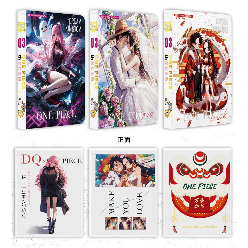 Nieuwe Douqu One Piece Wave 3 Dream Kingdom Collection Card Wedding Set Diamond Laser Ticket Stub Anime Nami Luffy Trading Game Car