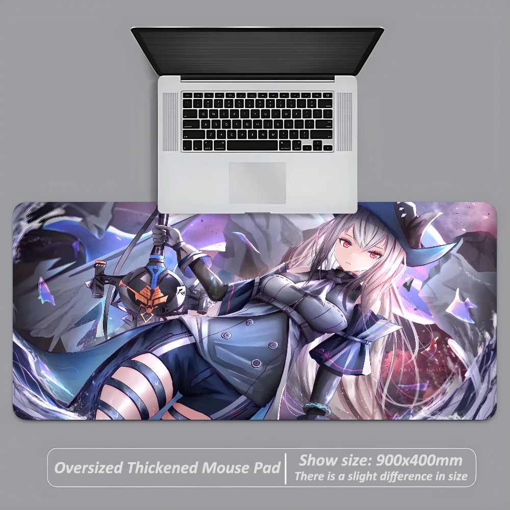 Anime Arknights Skadi Game Mousepad Large Anti-Slip Mouse Pad Stitched Edges Mat Durable Desk Laptop Gaming​ Keyboard Pad XXL