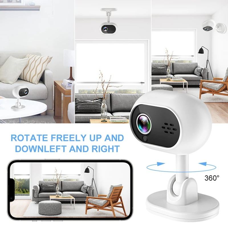 1Set Indoor Wireless Cam Security Home CCTV Surveillance Cam With Auto Tracking On Iwfcam App