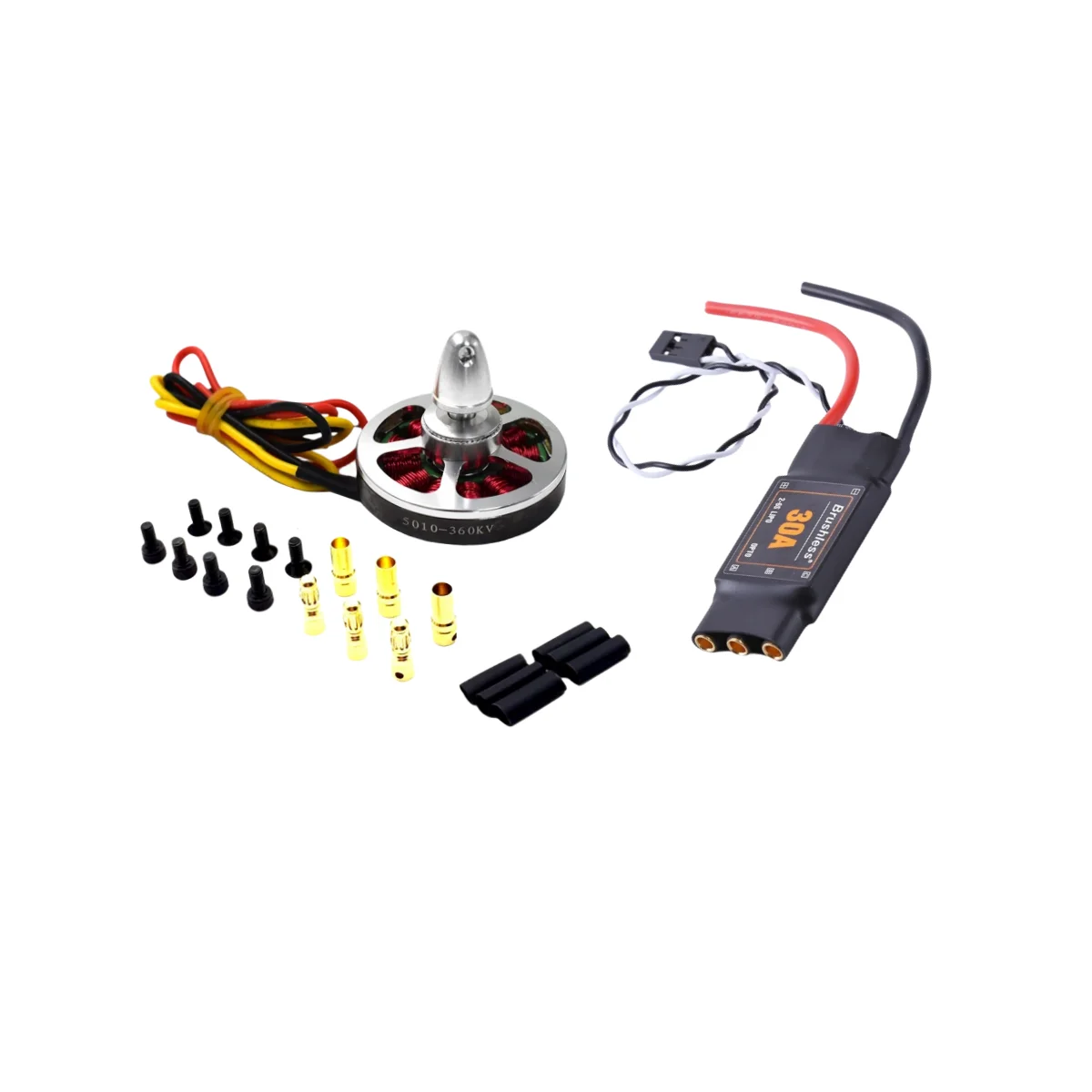 1/2/3/4/6PCS 5010 360KV/750kv High Torque Brushless Motors  and Brushess 30A ESC OPTO 2-4S Kit for D550 ZD680 ZD850 Quadcopter