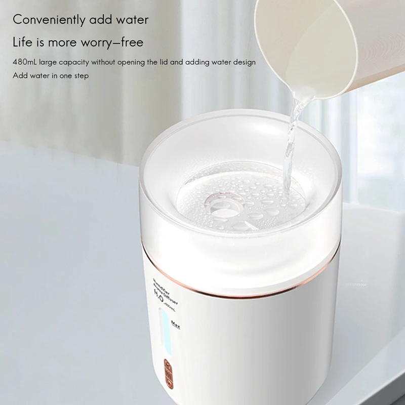 Ultrasonic Jellyfish Aroma Diffuser Humidifier Household Silent Air Smoke Ring Essential Oil Aroma Diffuser EU Plug