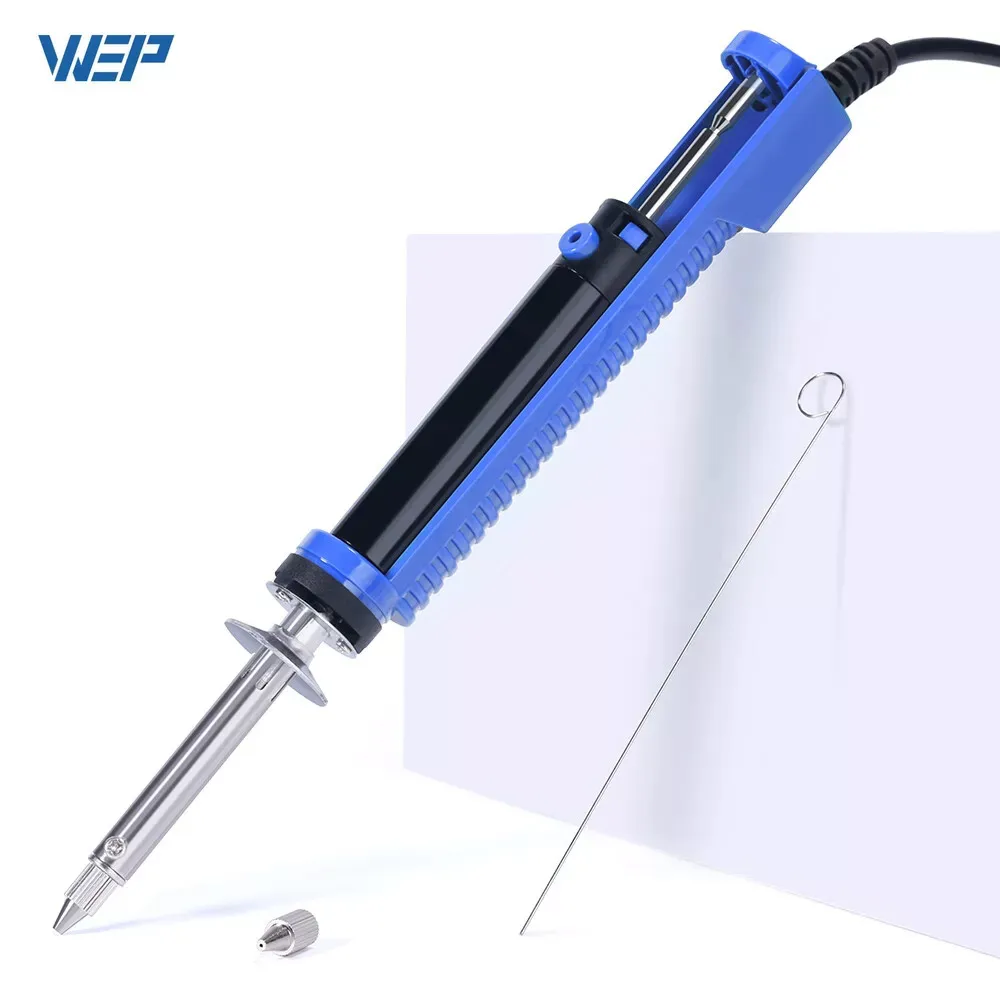 WEP 929D-V 30W Electric Vacuum Desoldering Iron Suction Pump Gun Sucker Removal Tin with Welding Nozzle for Soldering Repair,