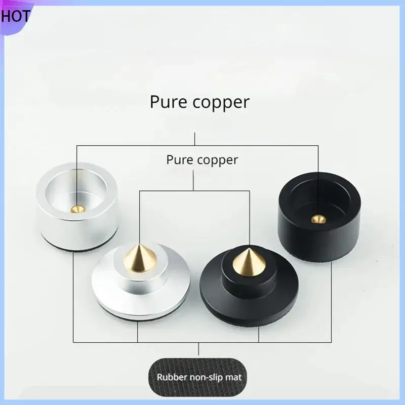 B45C 4세트 쇼크 스파이크 스프링 댐핑 패드 KTV 무대 스피커 알루미늄 절연 알루미늄 블랙