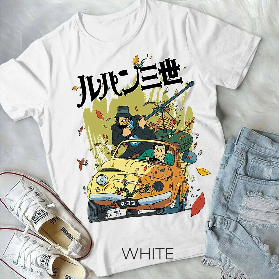 Nueva camiseta Race To The Rescue,lupin, Lupin, Tercera camiseta blanca