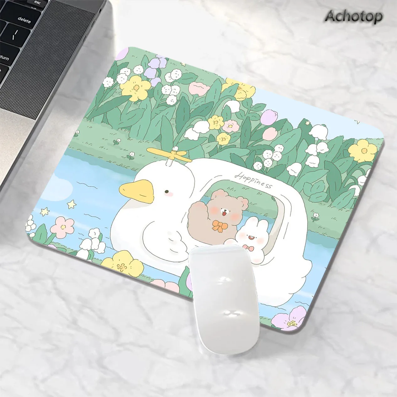 

Kawaii Cute Anime Mouse Pad XS Locking Edge Mouse Mat Gaming Mousepad Desk Mat Table Carpet Keyboard Pads 18x22cm Table Rug