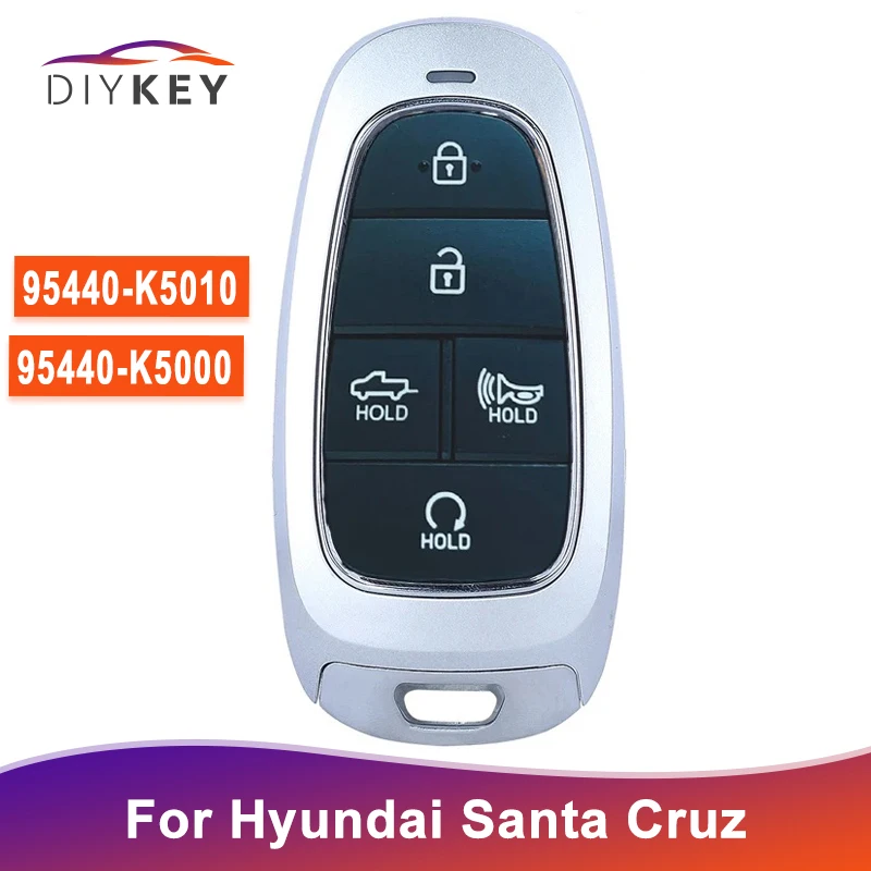 DIYKEY 5 Buttons 95440-K5012 95440-K5000 95440-K5010 For Hyundai Santa Cruz 2021 2022 2023 2024 Smart Key ID47 433MHz Remote