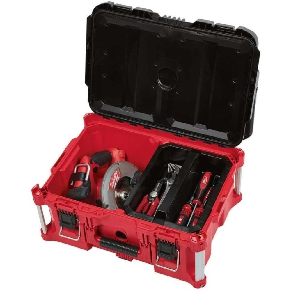 

New upgrade 48-22-8425 100-Pound Capacity Polymer Packout Large Tool Box L22.1 in.W16.1 in.H11.3 in.Super durable