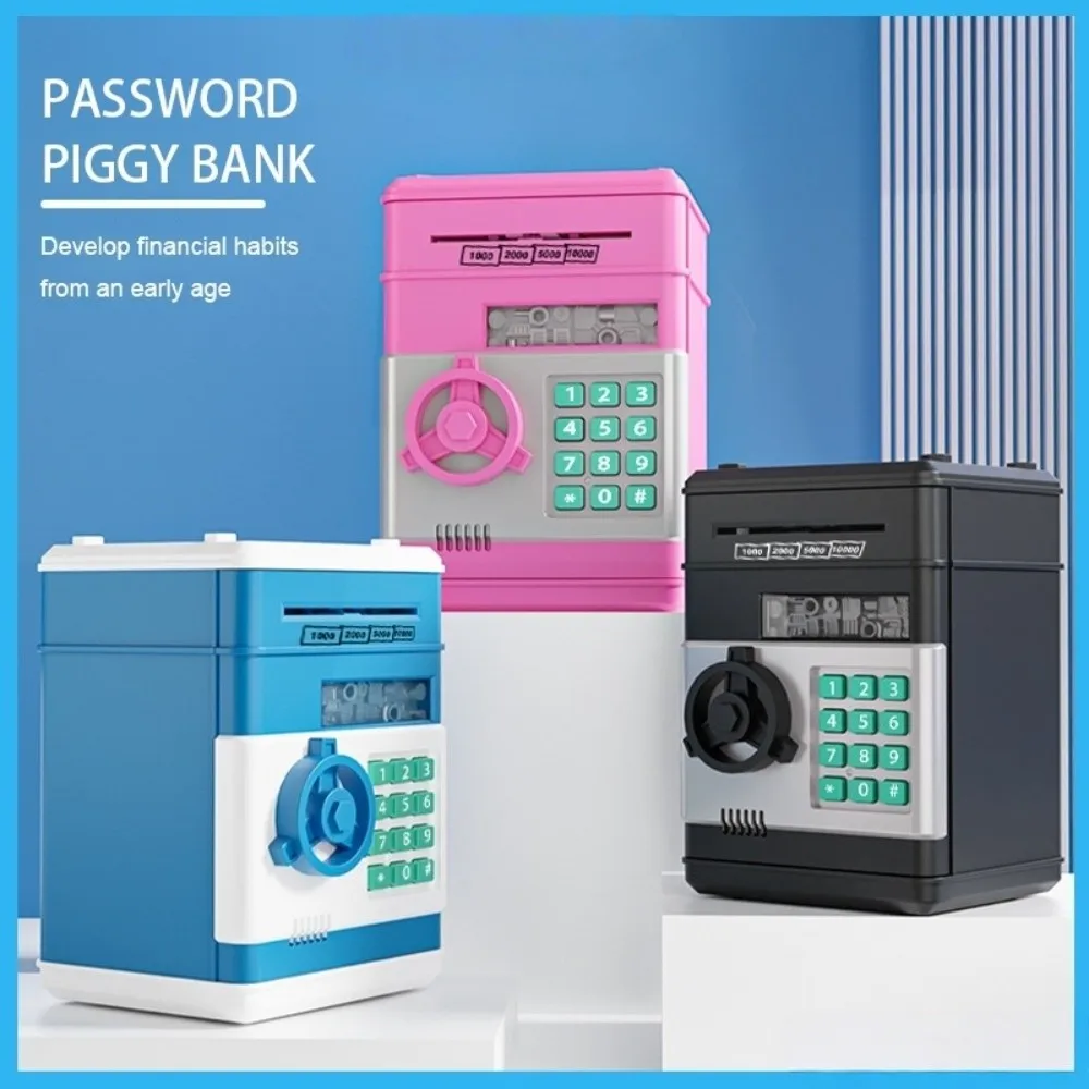 Electronic Lock Kids Electronic Money Safe Box LED Display Digital Keypad Children Saving Pot Battery Operated Money Storage