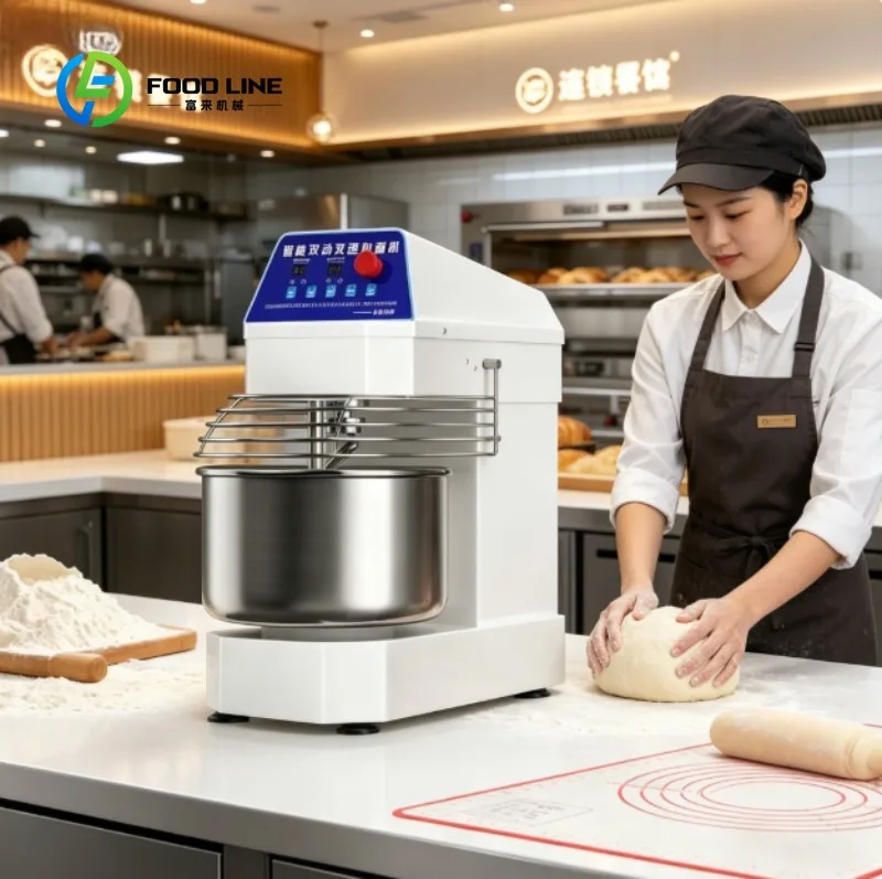 

Fully Automatic Intelligent Dough Mixer with Time Control and Rapid Dough Shaping; Ideal for Making Bread and Steamed Buns.