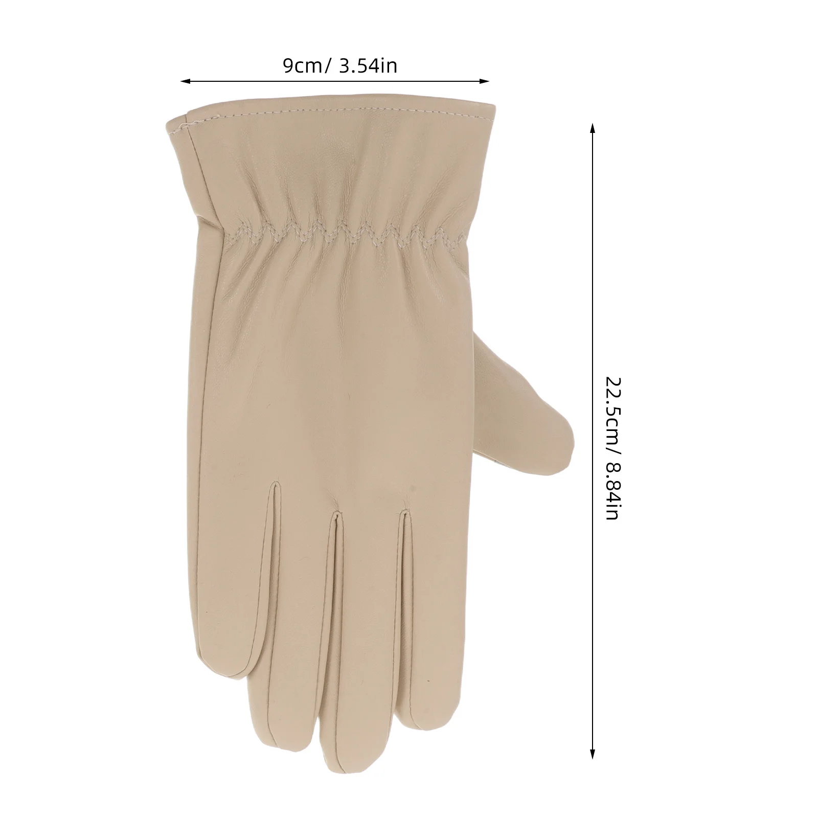 1 زوج قفازات الشتاء للنساء بولي PU مقاوم للماء لمس دافئ صوف مبطن القيادة الدراجات التنزه قفازات ركوب الخيل للطقس البارد