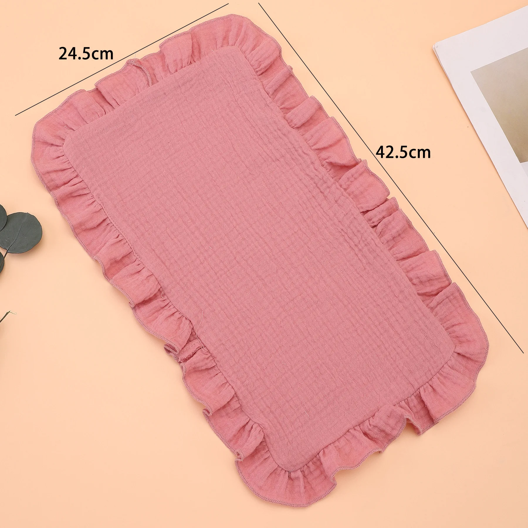 100% cotton baby gauze printing appeasing towel newborn multifunctional handkerchief Pat towel ruffled towel Baby Burp Cloths