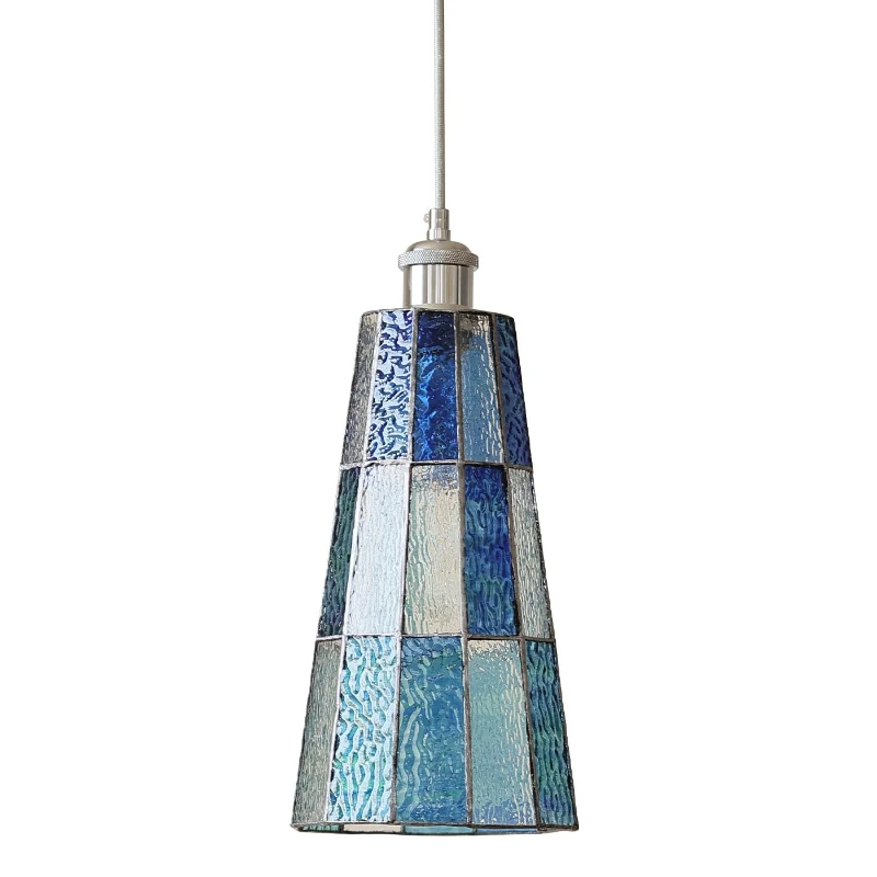 Japanese Retro Colored Glass Chandelier Bedside Living Room Ceiling Bar Counter Homestay Luxury Art Decoration Lighting Fixtures