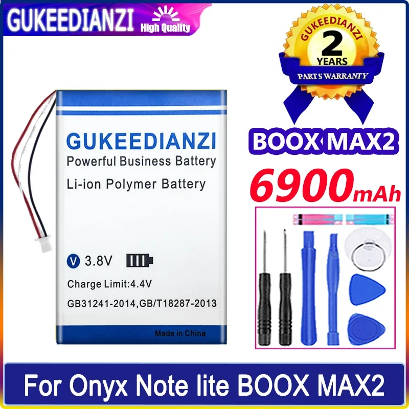 GUKEEDIANZI Battery 6900mAh For Onyx BOOX Note lite MAX 2 MAX2 2588158 Ebook Digital Bateria