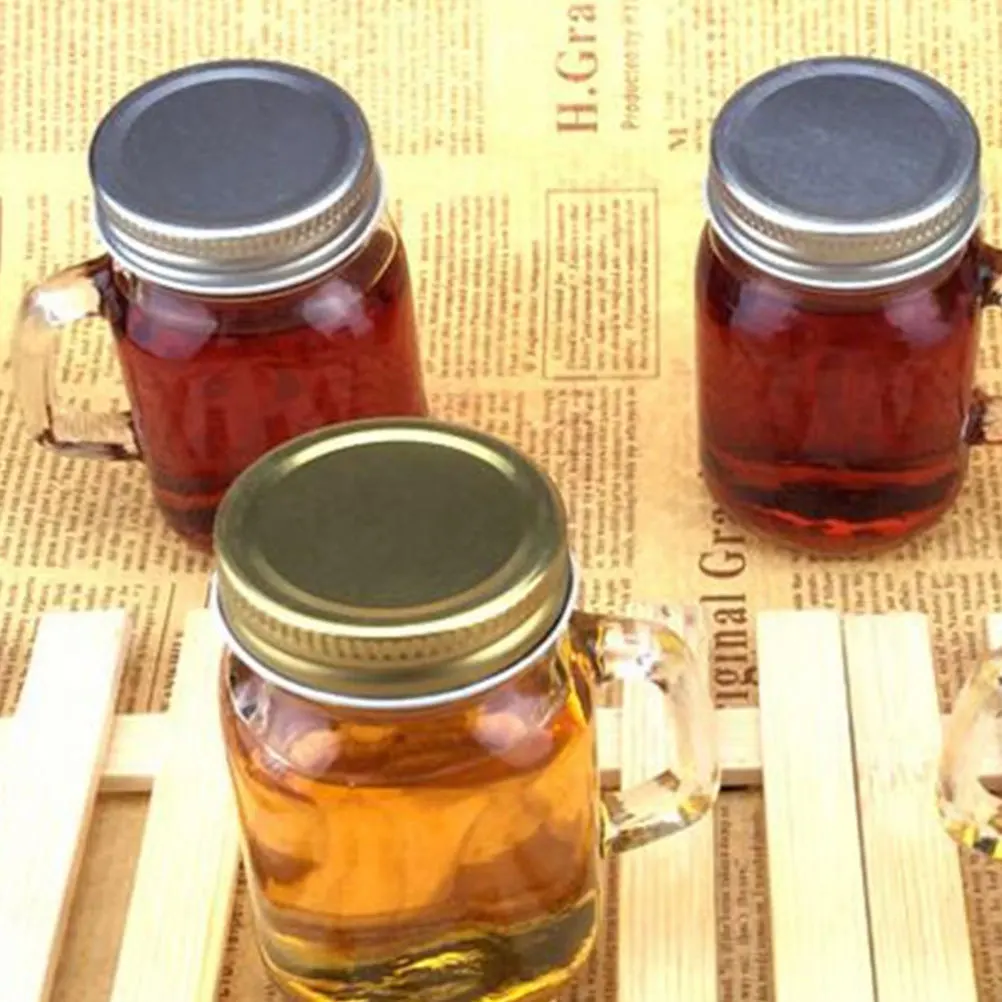 

5Pcs 120Ml Handled Glass Dessert Cups Premium Mini Ice Cream Cup for Pudding Sundae Beverage Serving Decoration Summer Party Use