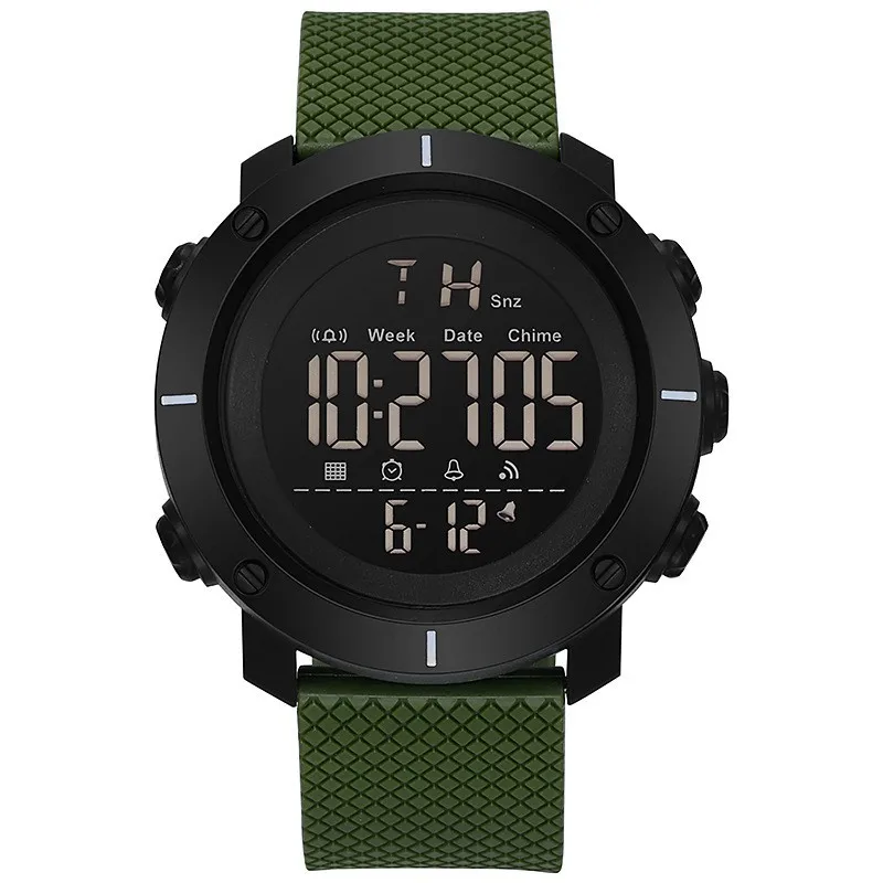 Men's and women's large dial multifunctional electronic watch, outdoor sports couple watch