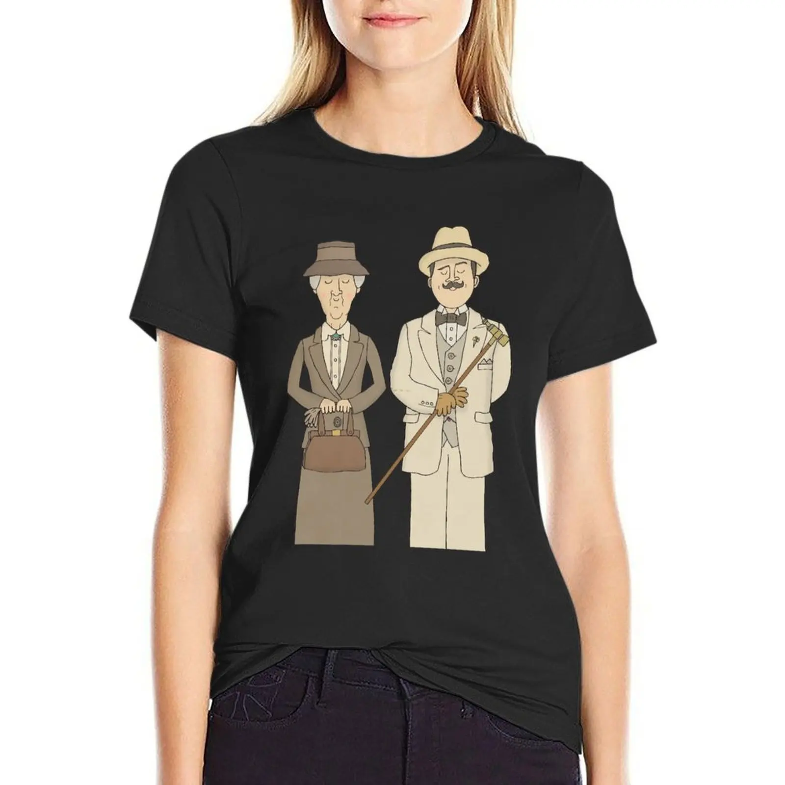 

Detectives T-Shirt plus sizes heavyweights summer clothes for Women