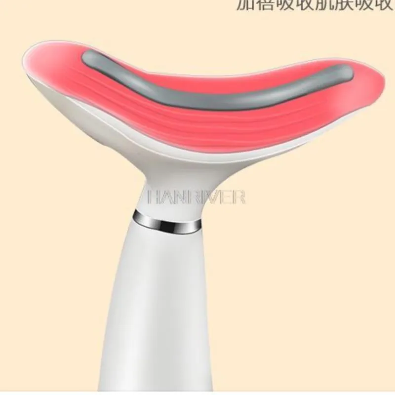 Gezicht Hals Massager Anti-Aging LED Licht Sonische Trillingen Warmte Rimpels Verwijderen Huidverstrakking Neklift Schoonheidsapparaat