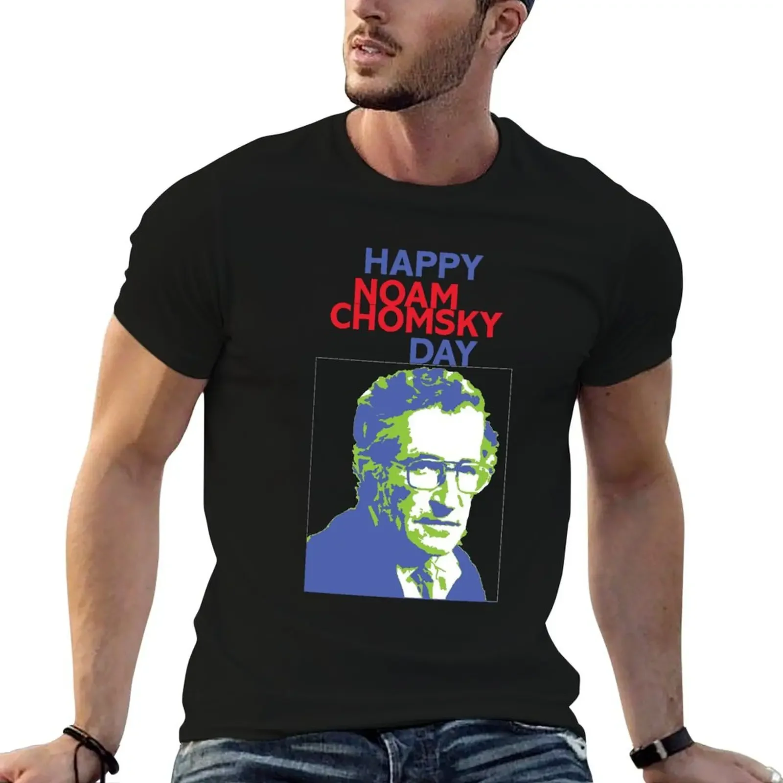 Happy Noam Chomsky Day T-Shirt Funny t-shirt customizeds summer tops korean fashion oversized t shirt men