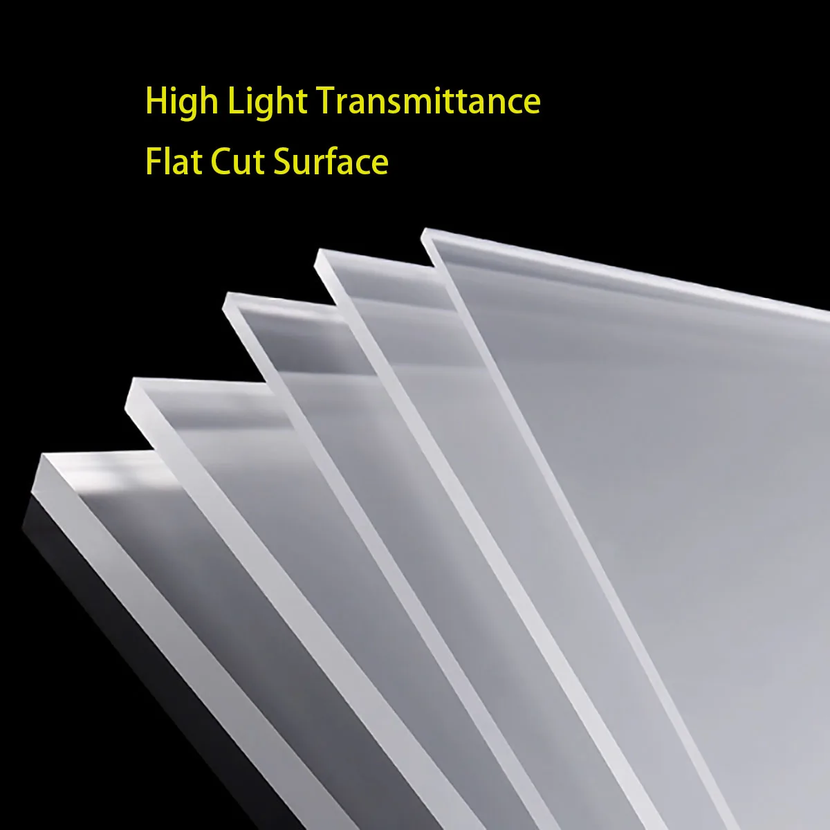 Single Sided Matte Acrylic Board (PMMA) Glass Plexi Plastic Organic Board Thickness 2mm 3mm 5mm 8mm 10mm