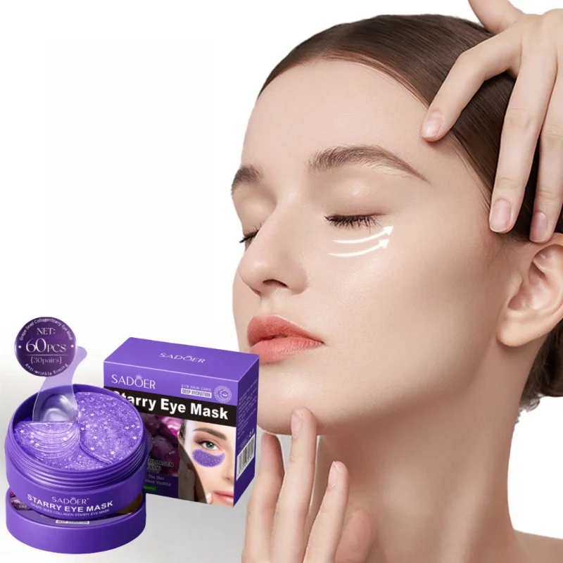 

Маска для глаз «Звездное небо» с коллагеном виноградных косточек содержит виноградных семян, коллаген, гиалуроннат натрия и другие ингредиенты, улучшают сухие глаза и делает кожу вокруг глаз, упругие, пухлые и увлажняют