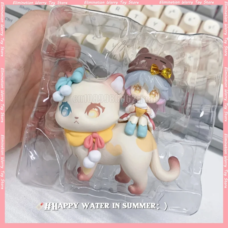 

Сладкая фигурка кота Emilya, подарок на день рождения для девочек, ягодный кот, Nianai Little Cat Companion Series, слепая коробка, модная коллекционная игрушка