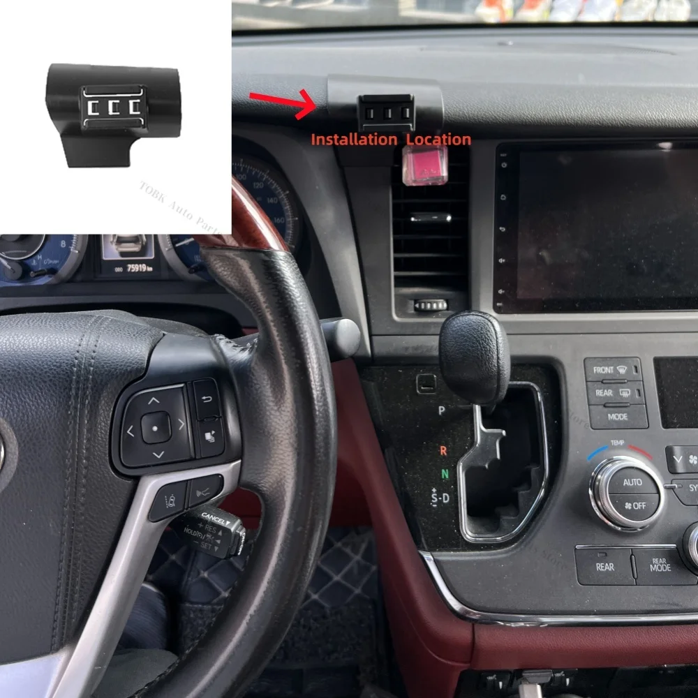 Magnetic Cars Phone Holder for Toyota Sienna LE XLE XL30 2015-2018 Wireless Charging Special Bracket Base MagSafe Accessoires