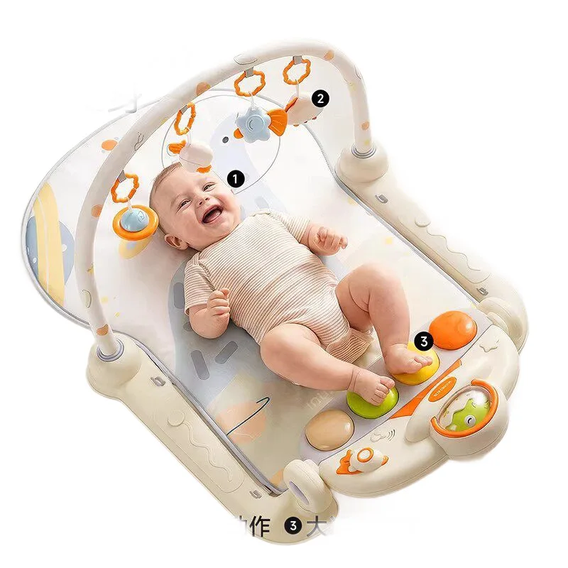 Baby Fitness Rack Pedal Piano Educational Toys Newborn June Baby Early Education Enlightenment Artifact Music Fitness
