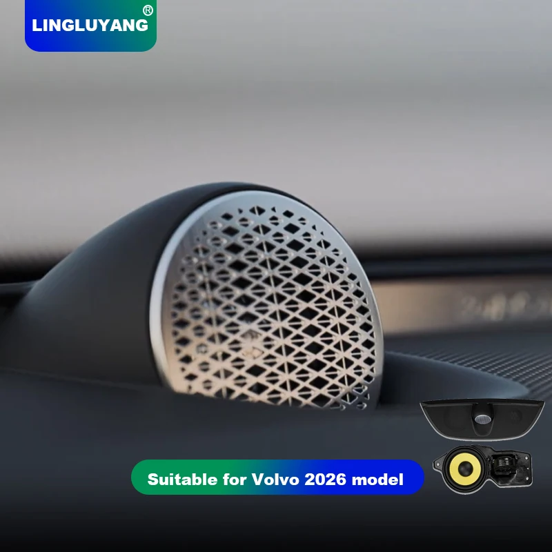 Für Volvo XC60 S90 XC90 S60 V60 V90 Mittel-Lautsprecherabdeckung Dekoration Auto-Zubehör