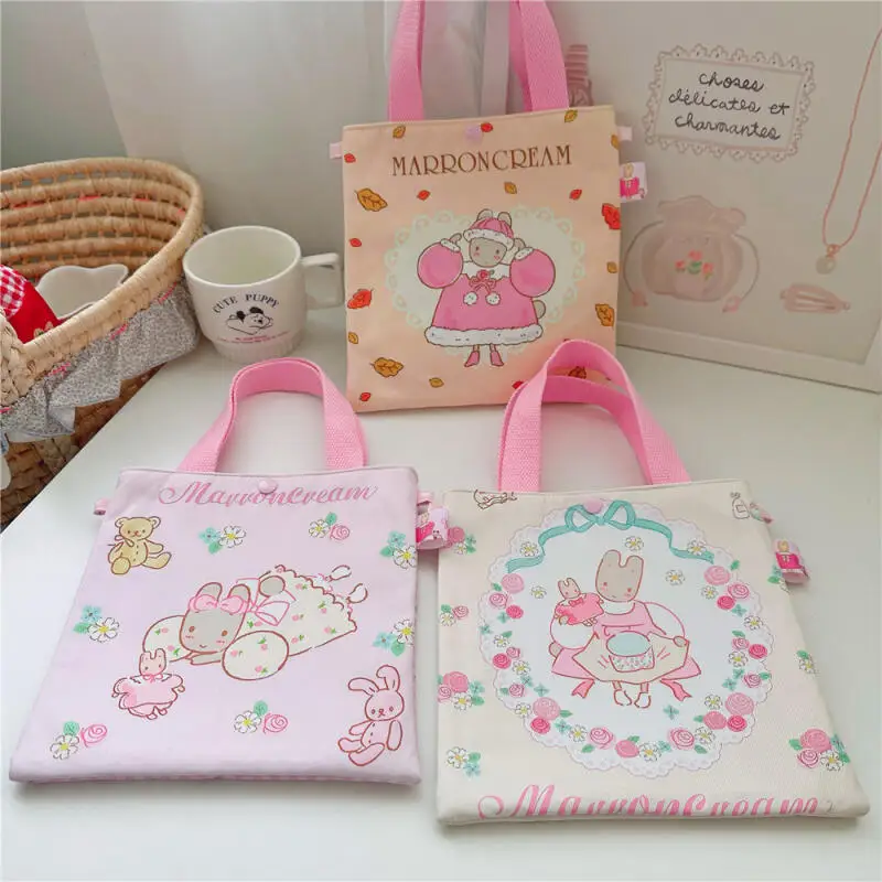 BolsodetelahechoamanoMarroncreamJasmineRabbit,bolsodeteladegrancapacidad,monedero,regalodecumpleañosparaniñas-AliExpress26