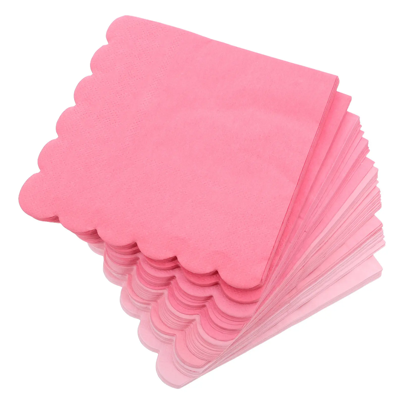 

100 шт. розовых градиентных салфеток для вечеринок, яркие одноразовые элегантные бумажные салфетки для дня рождения, женских мероприятий, коктейльных вечеринок