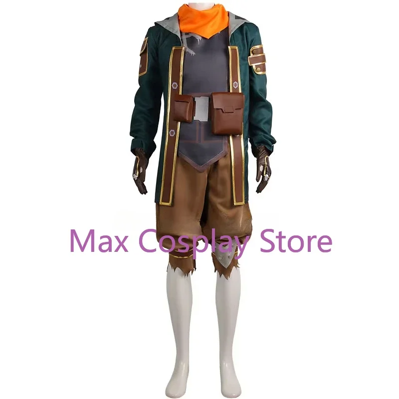 wby2 Cos Arcane Ekko Cosplay Costume The Boy Who Shattered Time Game Uniform Shoe Outfits Halloween Carnival Suit For Man