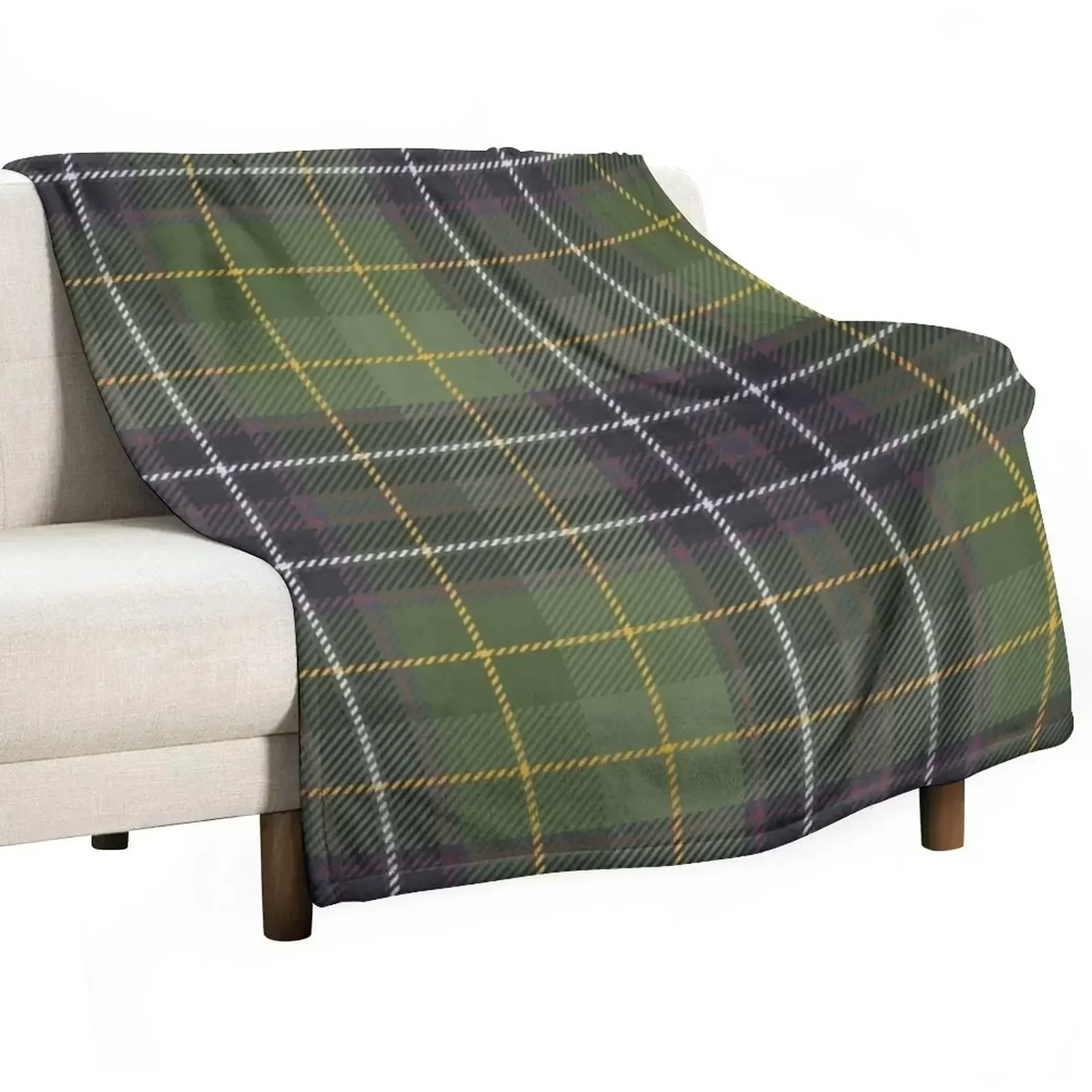 Green Tartan Throw Blanket Plush Travel Baby blankets ands Blankets