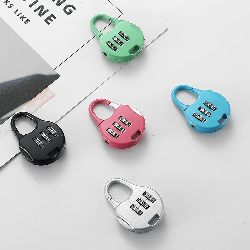 1Pc Mutilcolor Mini Wachtwoord Hangslot Trolley Case Sluizen Student Slaapzaal Kast Sluizen Rugzak Rits Lock El