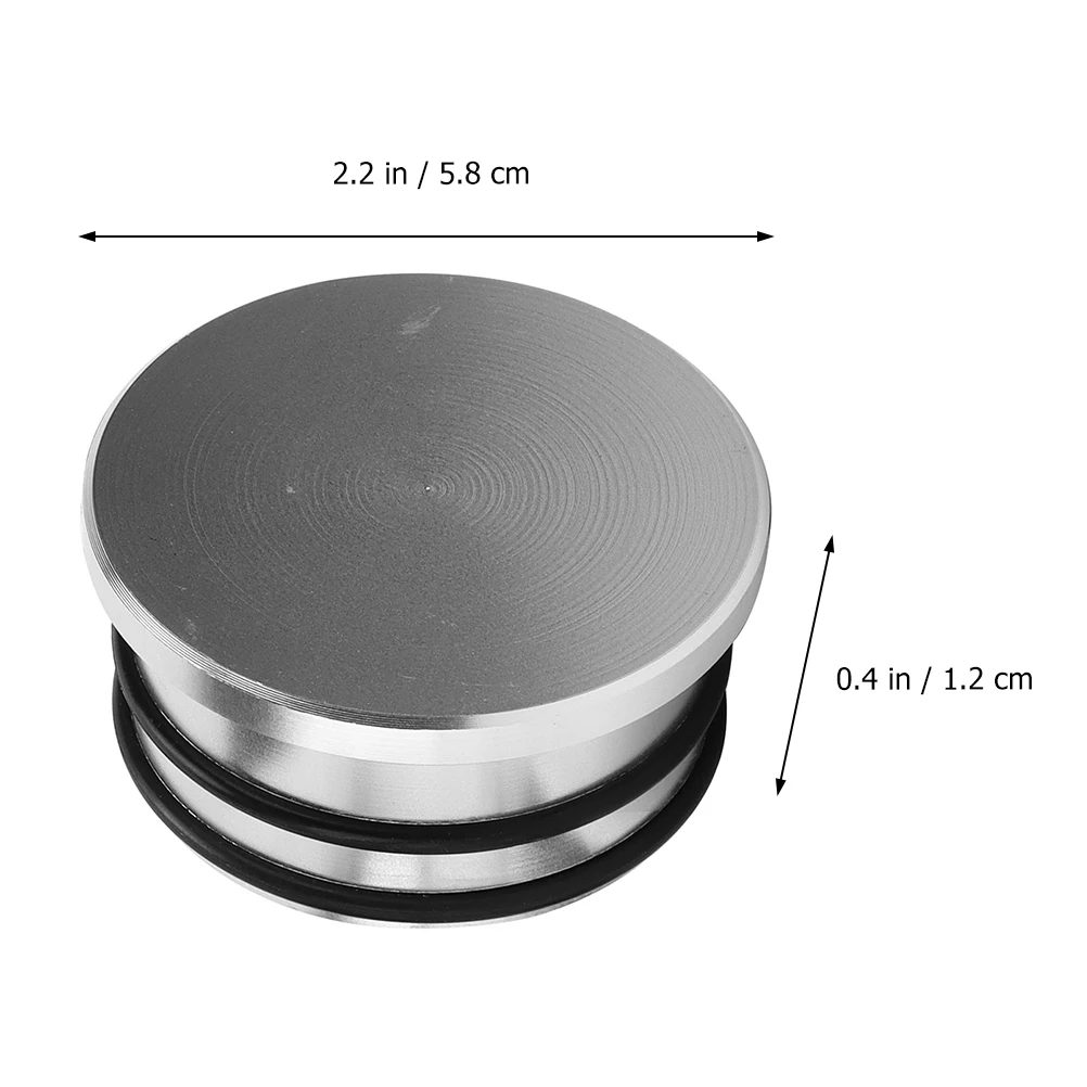 

Resonator Plug Cover Caps Diesel Noise Reduction Silver Aluminum Rubber Sealing Easy Install Replace Practical Engine