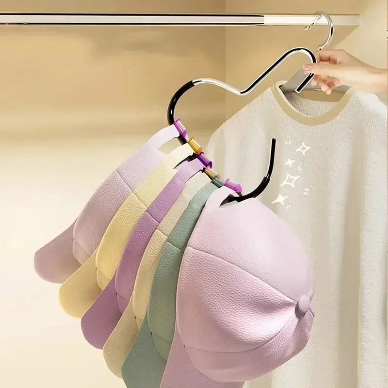 ที่แขวนหมวกทรงวงกลม 8 ช่อง สำหรับแขวนหมวกเบสบอล ผ้าพันคอ ผ้าขนหนู เนคไท ช่วยประหยัดพื้นที่ในตู้เสื้อผ้าและห้องนอน