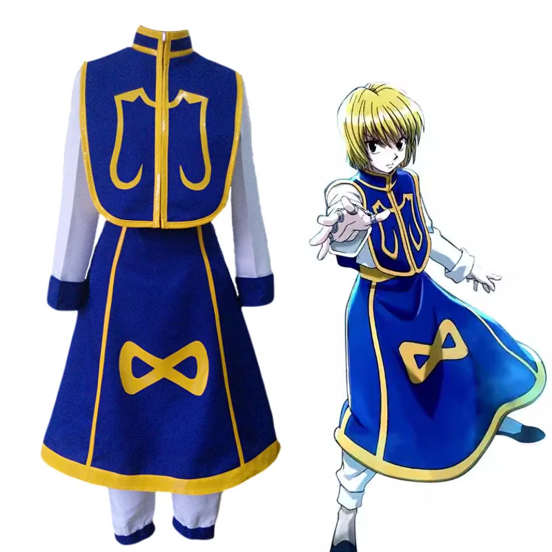 

Kurapika Cosplay Uniform Hunter Anime Game Character Role Play Costume Set